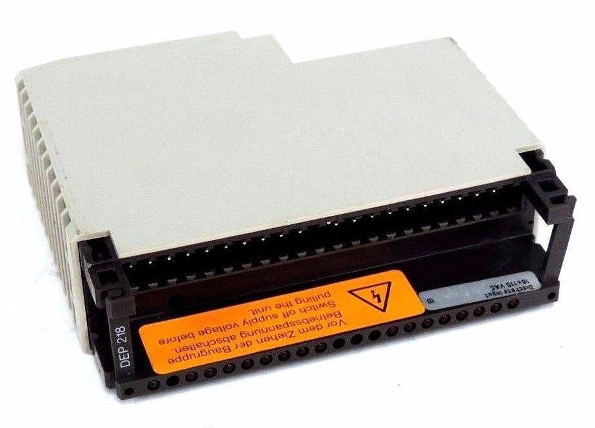 Used AEG MODICON DEP218 AS-BDEP-218 INPUT MODULE W/O WIRING HARNESS