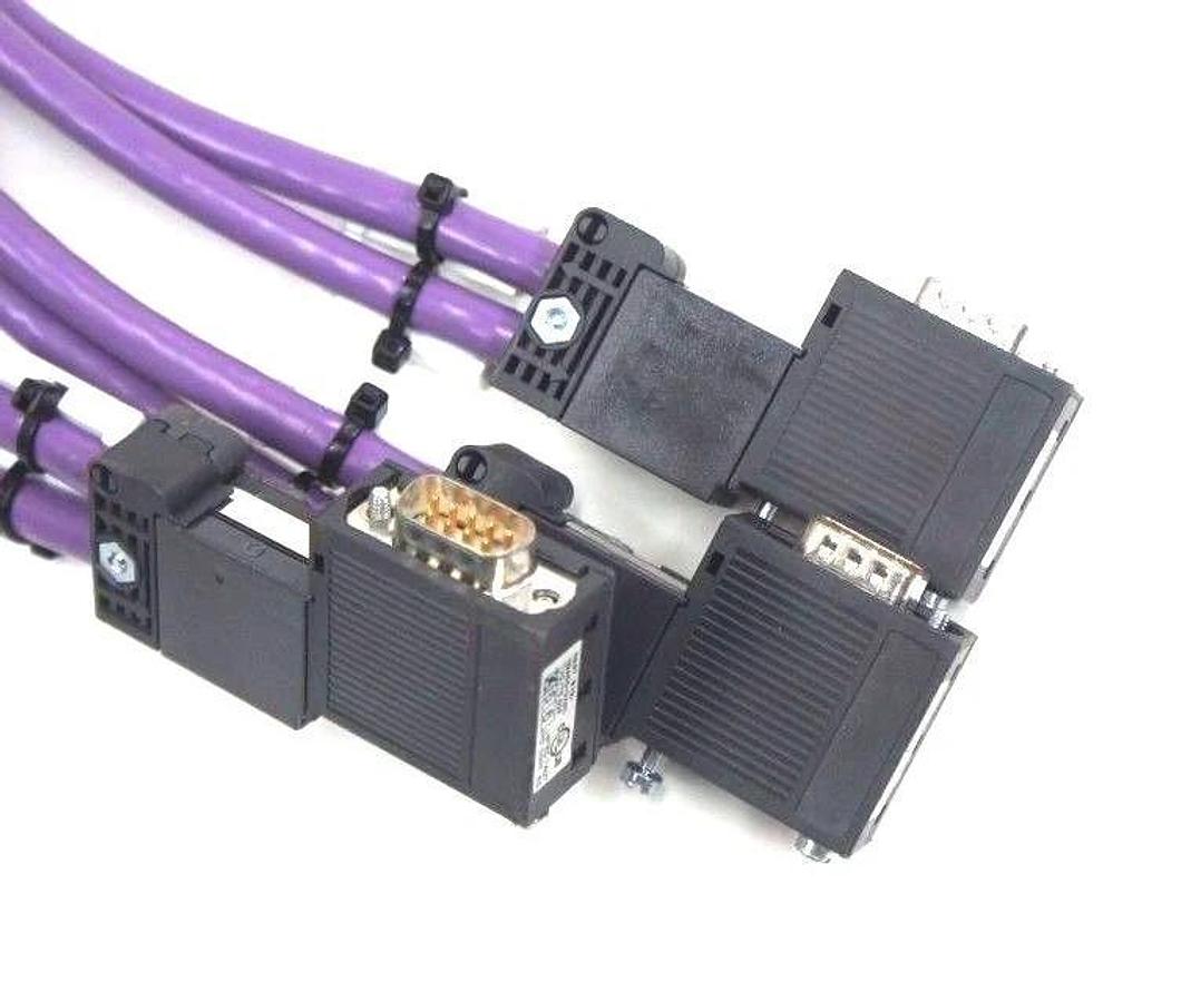 Used LOT OF 3 SIEMENS 6ES7 972-0BA50-0XA0 PROFIBUS CONNECTORS 6ES7972OBA5OOXAO