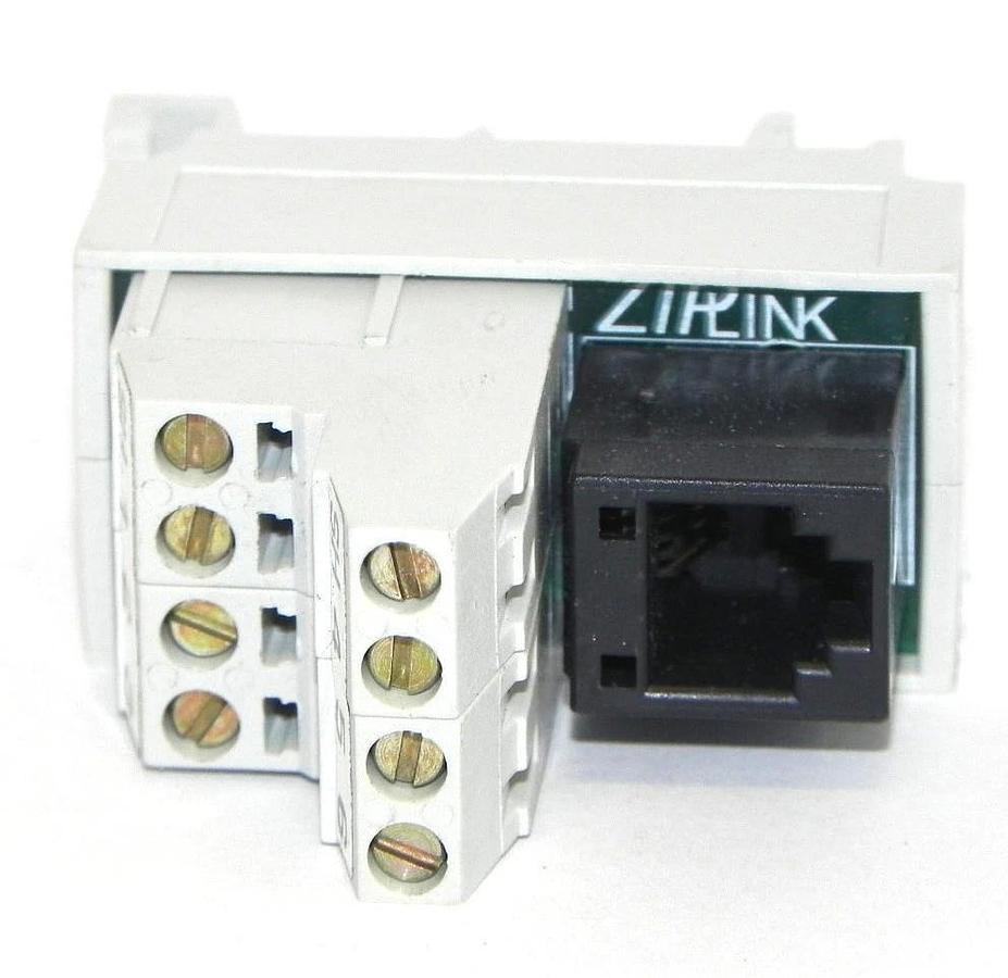 Used NIB AUTOMATION DIRECT ZL-CMRJ12 ZIPLINK FEED-TROUG CONNECTOR MODULE RJ12, 6PIN