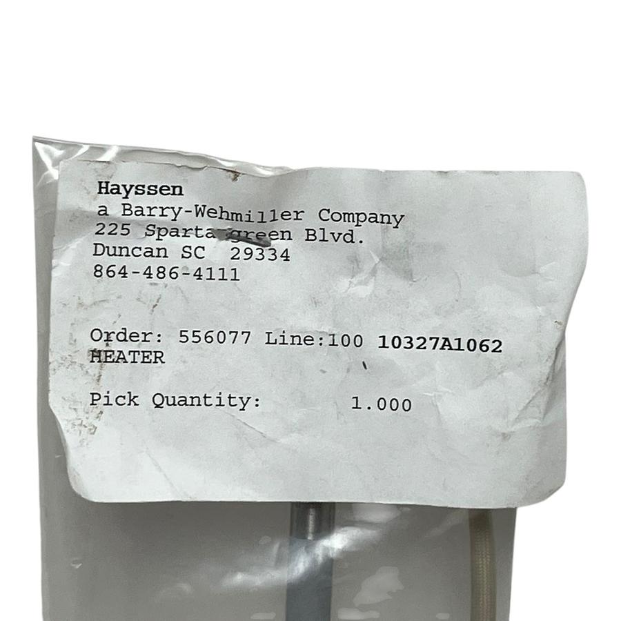 Used Hayssen 10327A1062 Cartridge Heater Element 13" 120V 800W Bagger VFFS - NEW