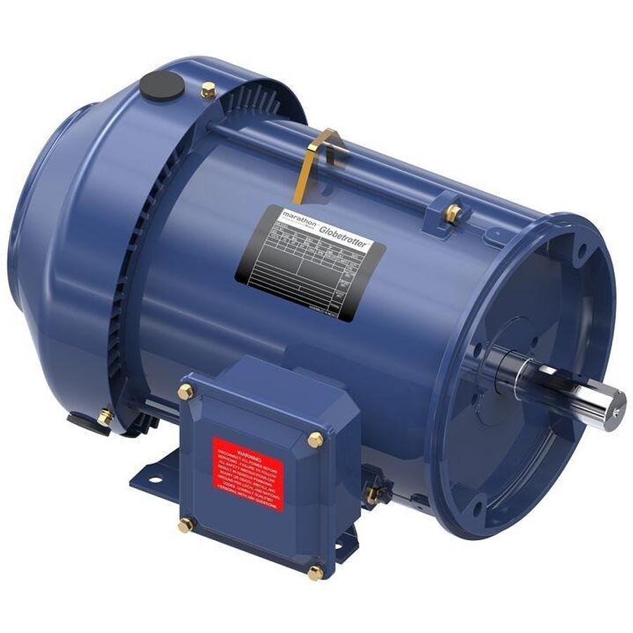 Used MARATHON MOTORS 184TTFBD6028 GENERAL PURPOSE MOTOR 5 HP, 3-PH, 184TC FRAME, NSMP