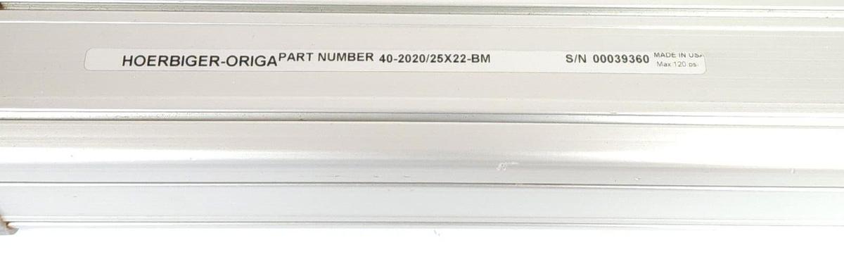 NEW PARKER HOERBIGER-ORIGA 40-2020/25X22-BM / 40202025X22BM PNEUMATIC CYLINDER