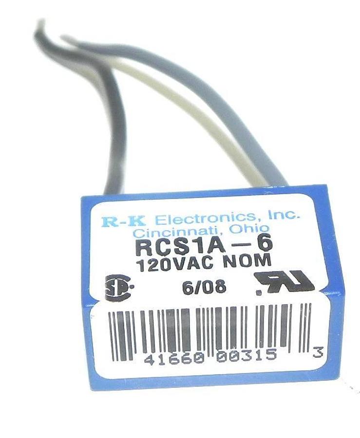 NEW R-K ELECTRONICS RCS1A-6 120  TRANSIENT VOLTAGE FILTER RCS1A6