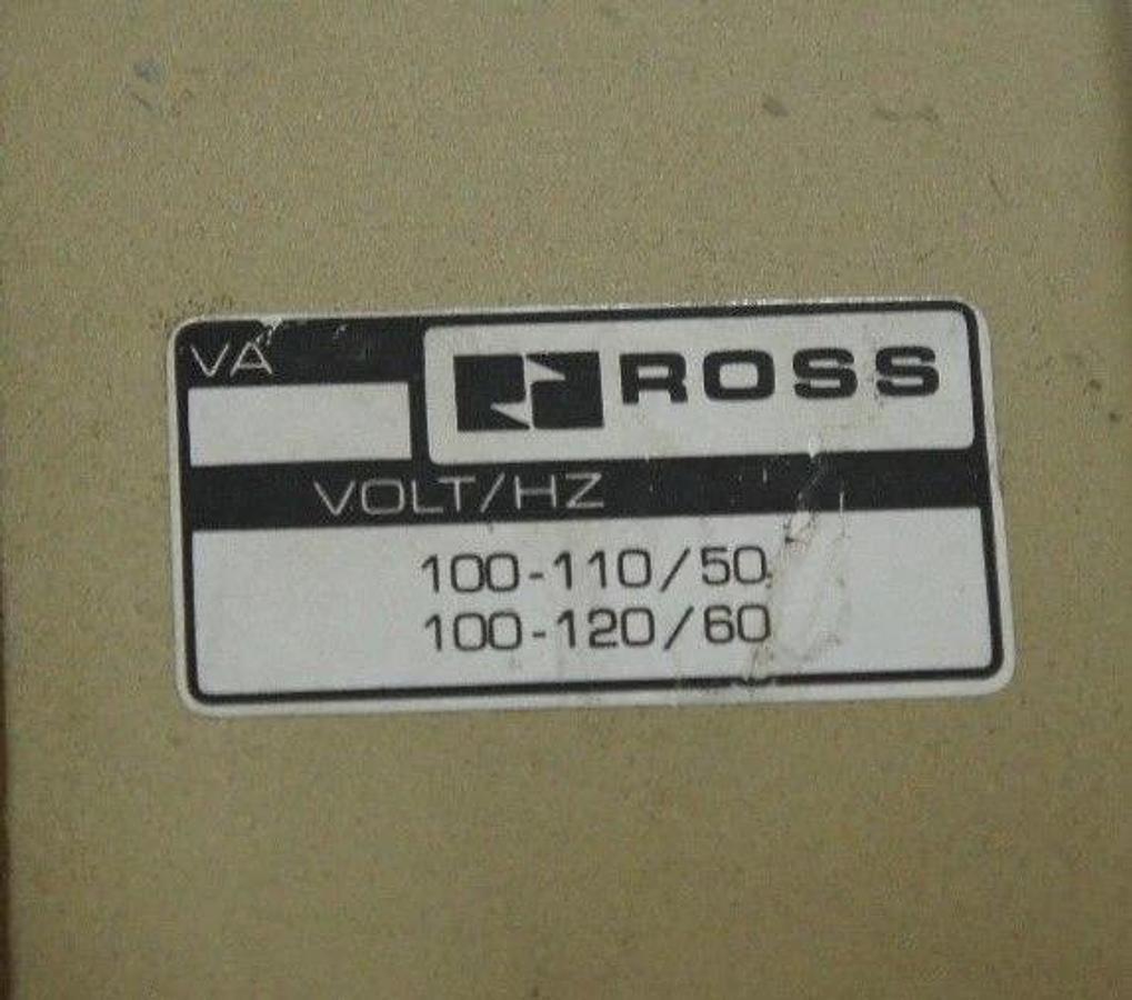 Used ROSS CONTROLS W7476A2332 DOUBLE SOLENOID VALVE 2-10 BAR 100-120V 50/60HZ
