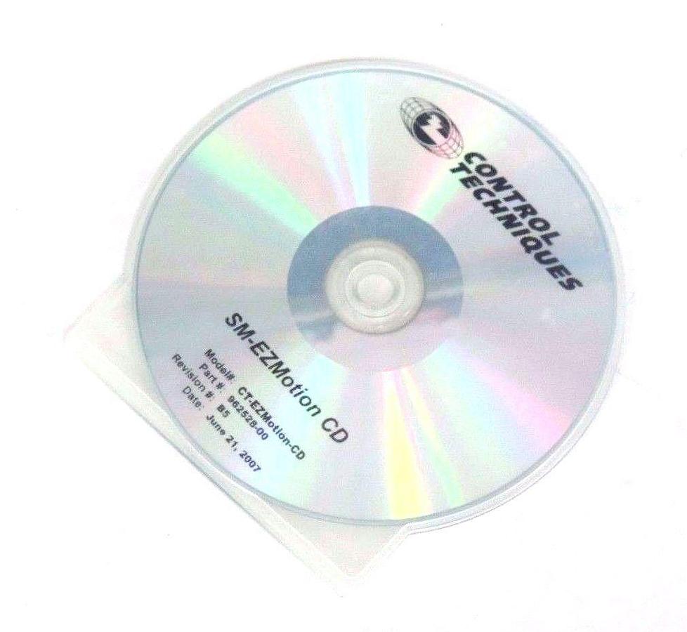 Used NEW CONTROL TECHNIQUES CT-EZMOTION-CD, SM-EZMOTION CD, 962528-00, REV. B5