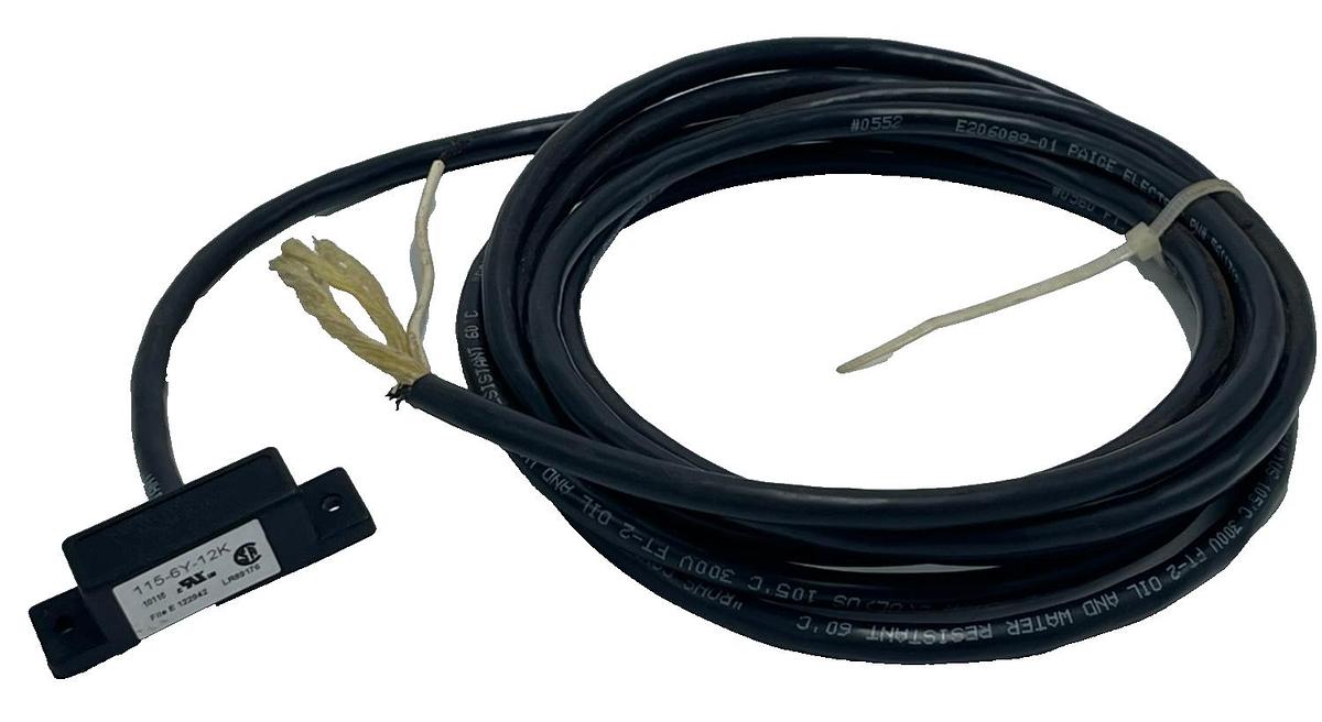 Used EDWARDS SIGNALING 115-6Y-12K Non-Contact Switch 1NO 120VAC 12ft Cable