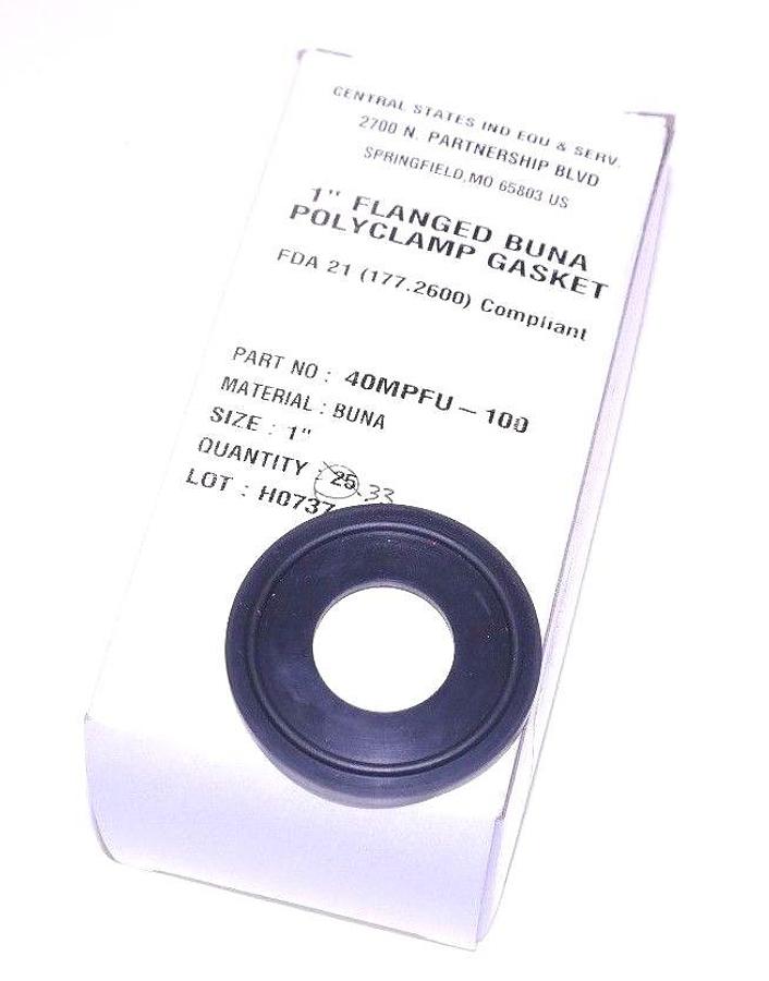 LOT OF 33 NIB DIXON 40MPFU-100 1" FLANGED BUNA-N POLYCLAMP GASKETS 40MPF-U-1
