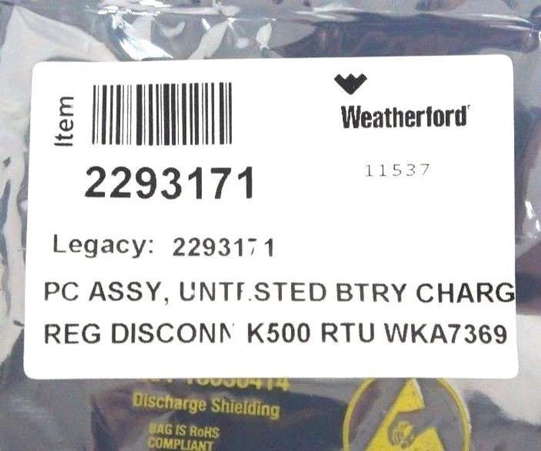 Used NEW WEATHERFORD KA7369 BOARD REV. A, SMD060414, 2293171