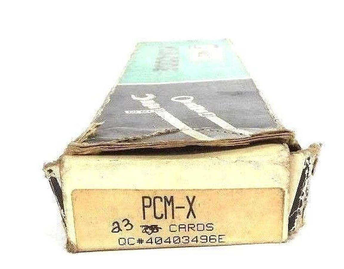 Used BOX OF 23 NEW PANDUIT PCM-X PRE-PRINTED WM CARD VINYL CLOTH