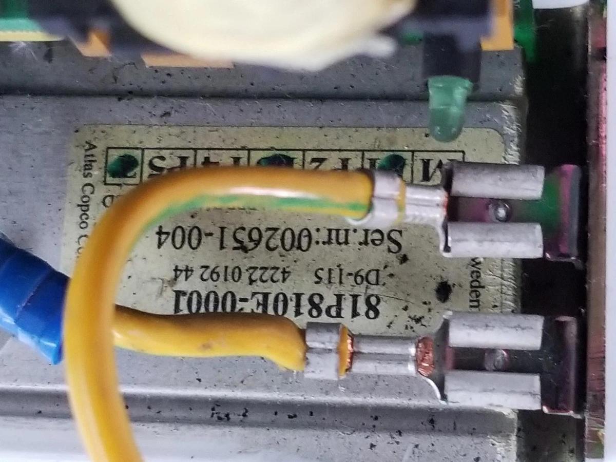 Used ATLAS COPCO TENSOR E 50P810E POWER CONTROL BOARD 81P810E-0001