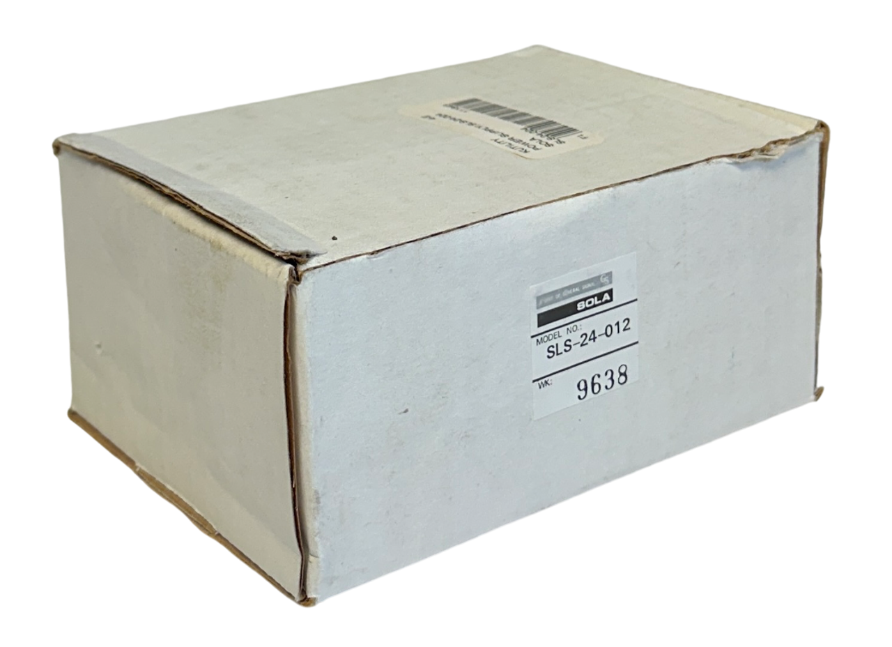 Used SOLA SLS-24-012 / SLS24012 REGULATED POWER SUPPLY 24VDC 1.2A OUTPUT NSMP