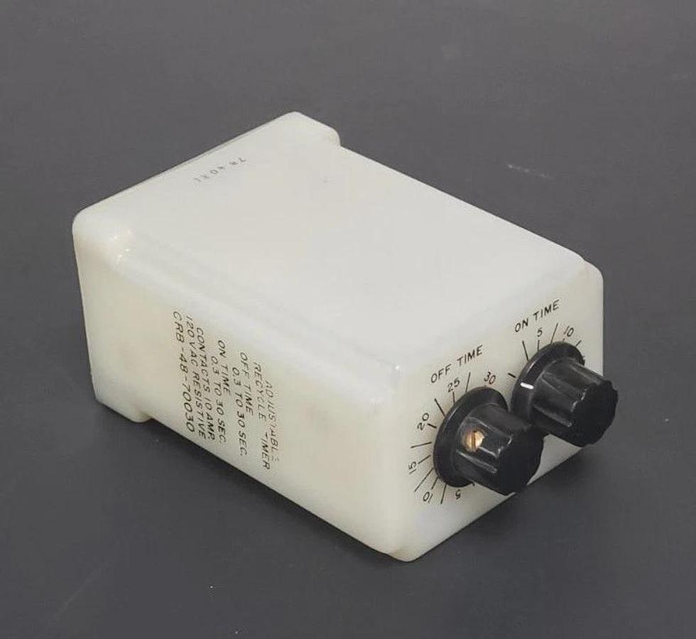 Used AMF POTTER & BRUMFIELD CRB-48-70030 TIME DELAY RELAY 0.3 TO 30 SEC., 120VAC, 10A