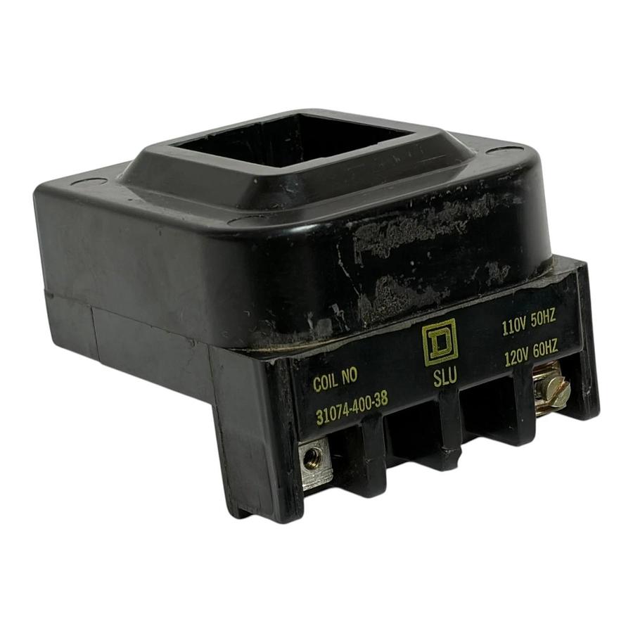 Used Square D 31074-400-38 Class 8502/8910 AC Magnetic Contactor Coil 120V