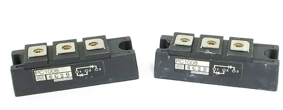 Used LOT OF 2 NIHON INTER ELECTRONICS PC1008 TRANSISTOR BLOCKS 6G29