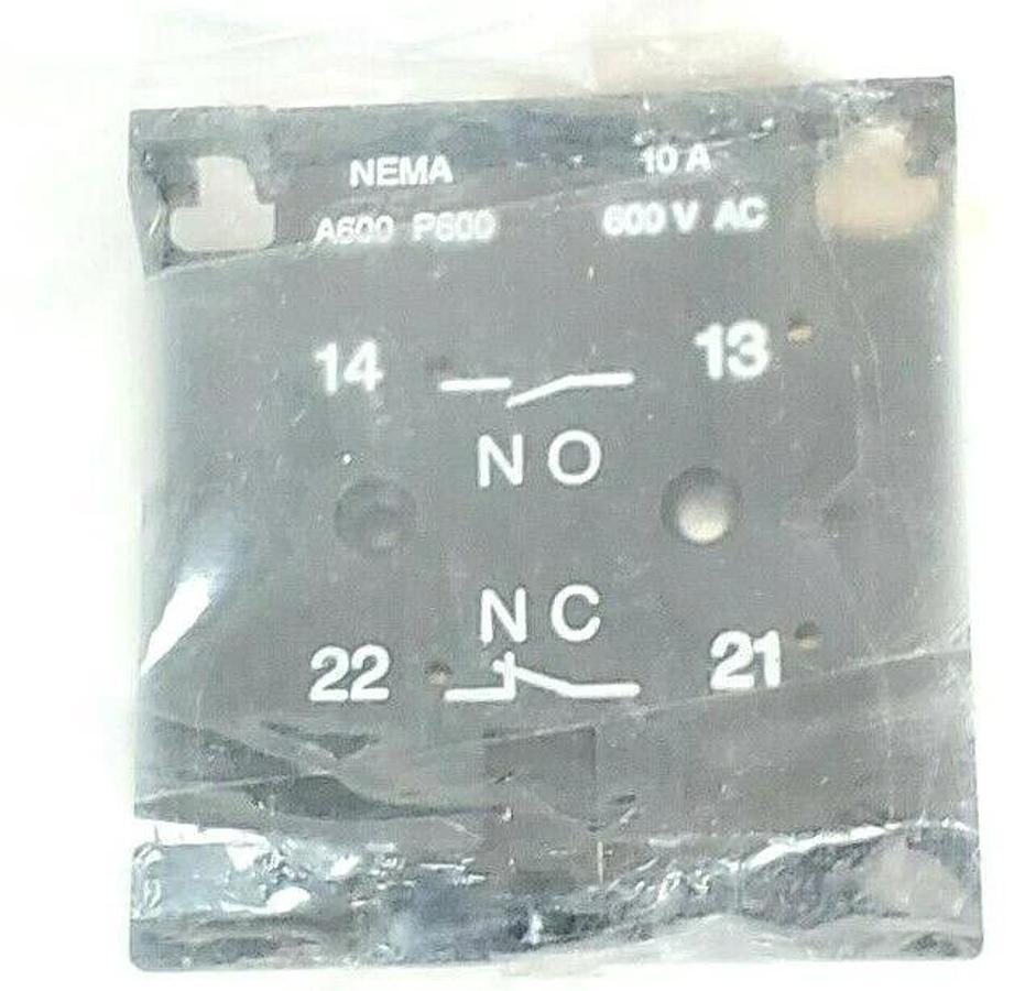 Used LOT OF 2 ABB EHAX-11A AUXILIARY CONTACTS 1NO/1NC EHAX11A