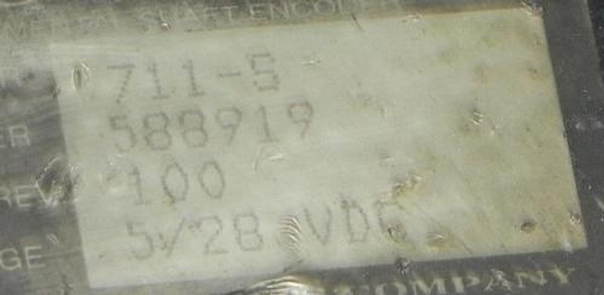 Used ENCODER PRODUCTS 711-S ENCODER 5-28VDC, 100 CYCLES PER REV. 711S