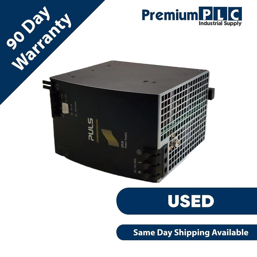 Used USED PULS QS20.241 DIMENSION Q 1-PHASE POWER SUPPLY: 24 VDC, 20A QS20241