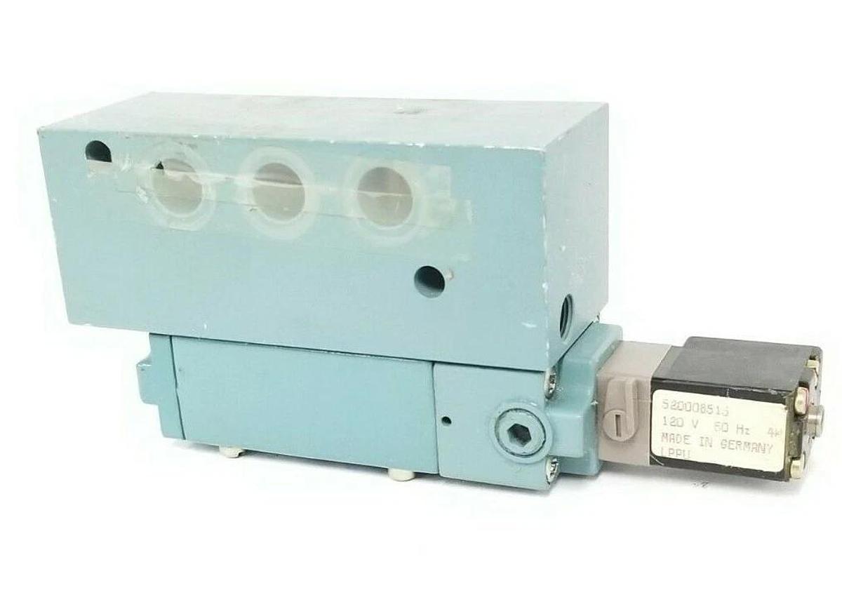 Used SCHRADER BELLOWS 52001-5515 SOLENOID VALVE 520008515 120V COIL 4W