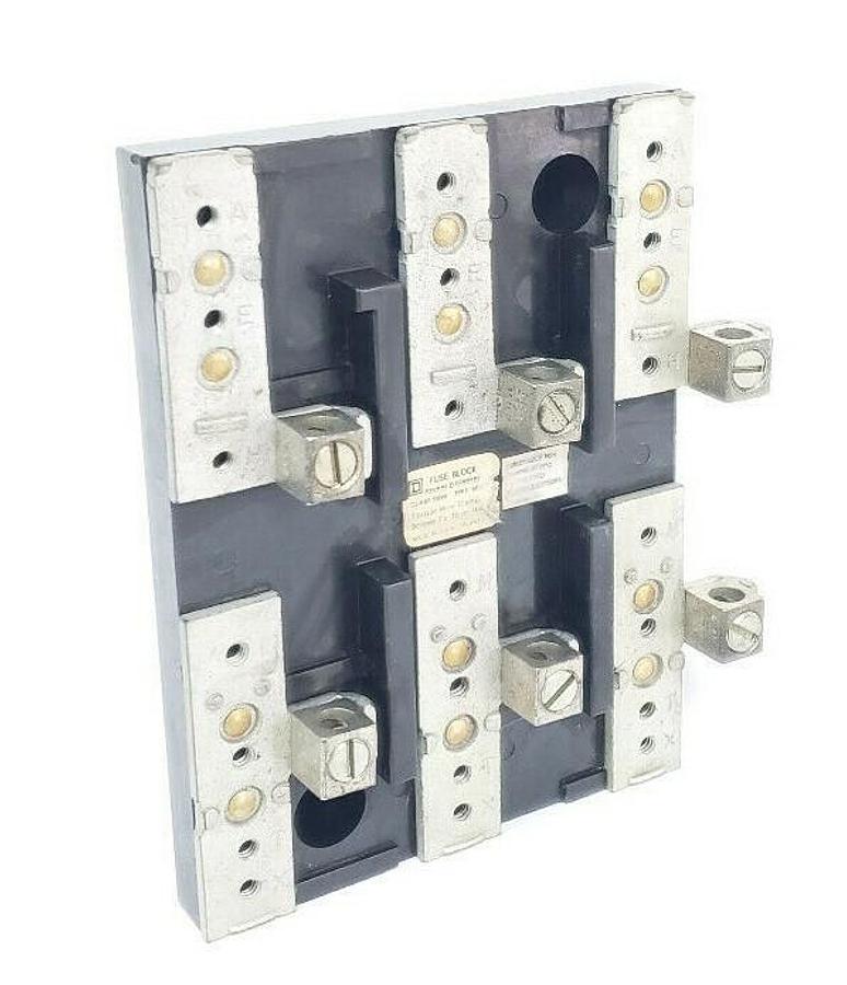 Used SQUARE D CLASS 9999 TYPE SF2 FUSE BLOCK 9999-SF2 9999SF2