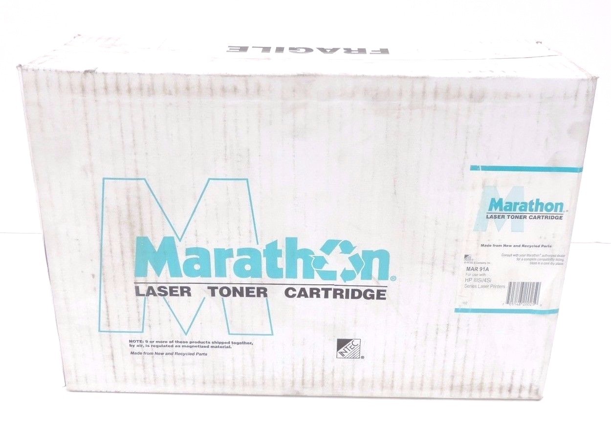 NIB MARATHON MAR91A LASER TONER CARTRIDGE FOR USE W/ HP IIISi/4Si