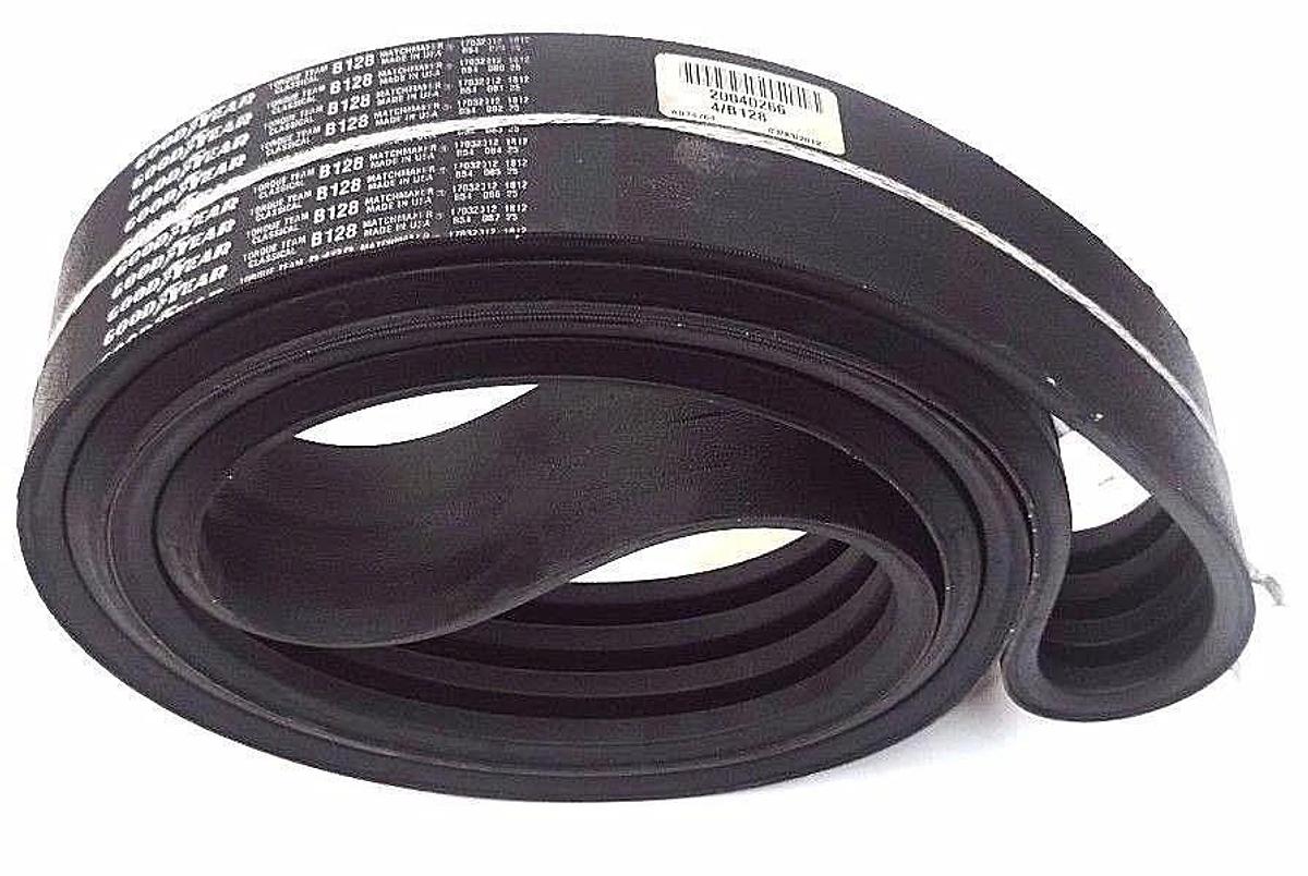 Used NEW GOODYEAR 20040266 4/B128 HY-T TORQUE TEAM V-BELT, B128, 4 RIB, 128'' INSIDE