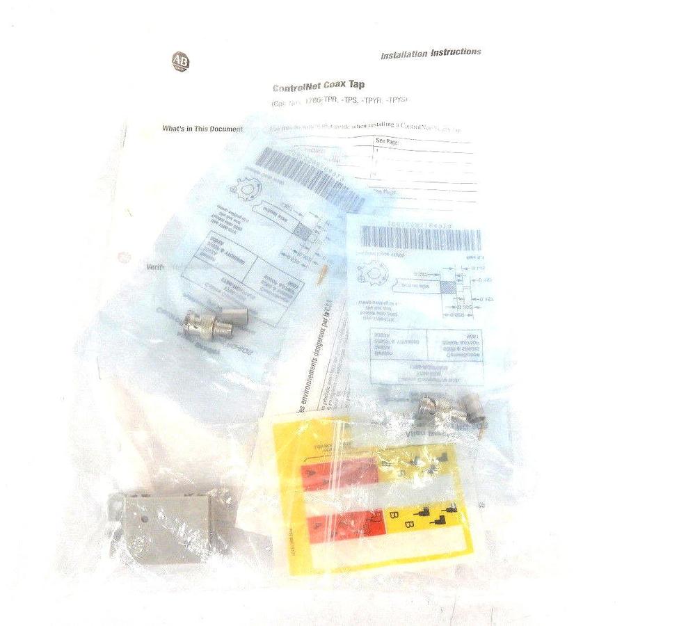 Used NEW ALLEN BRADLEY 1786-BNC SER. B CONTROLNET BNC KIT 1786BNC