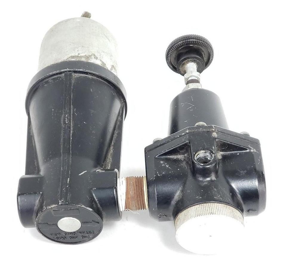 Used INGERSOLL RAND ARO 25351-010 HEAVY DUTY FILTER W/ 27354-000 REGULATOR 1/2IN