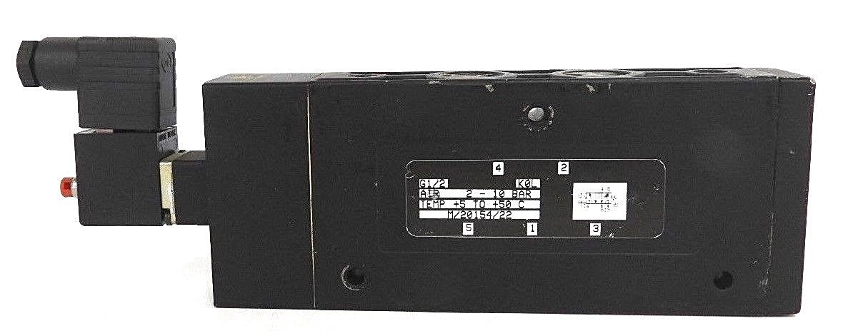 Used NORGREN M/20154/22 SOLENOID VALVE, 5/2 WAY 1/2'' W/ 1799 COIL 24V DC