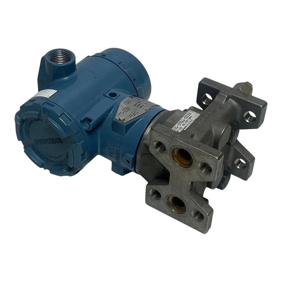 Used Rosemount 3051CD3A03A1AH2B7E5M5L4 Coplanar Differential Pressure Transmitter