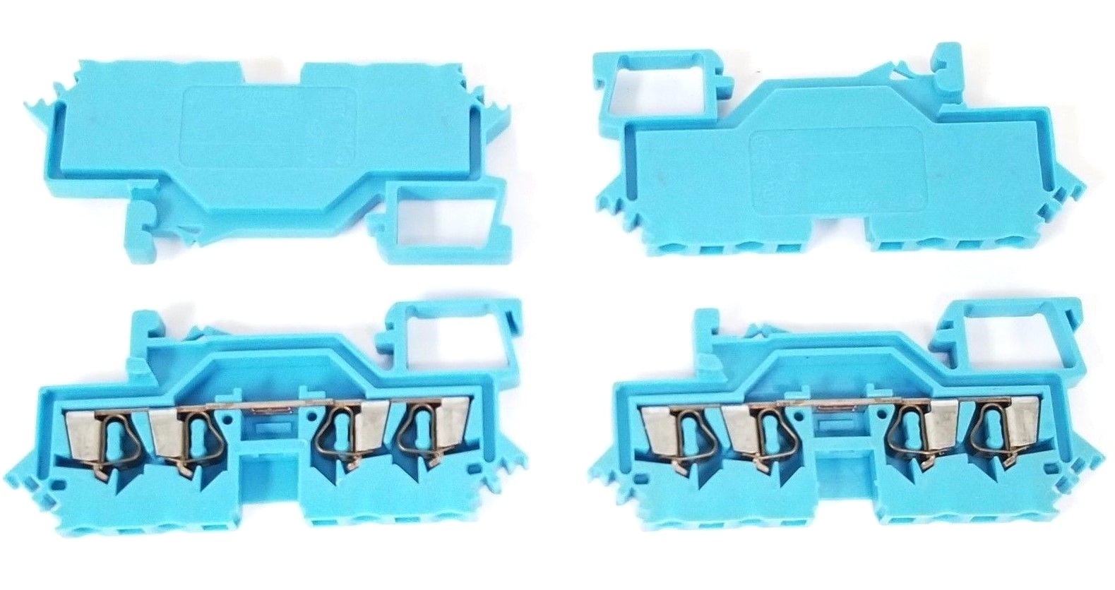 Used LOT OF 4 WAGO 280 TEMINAL BLOCKS IEC 947-7-1, 20A, 600V, BLUE, AWG 28-12
