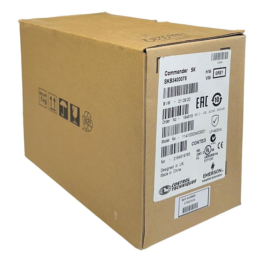 Used CONTROL TECHNIQUES SKB3400075 / 11410300403001 Commander SK DRIVE 1HP/.75kW NSMP