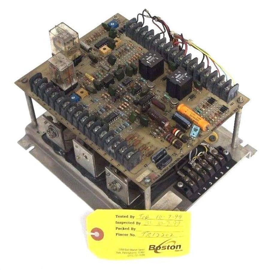 Used BOSTON FINCOR 104459901 REV-C FIELD REGULATOR CONTROL ASSY NO: 104460001 REV. E