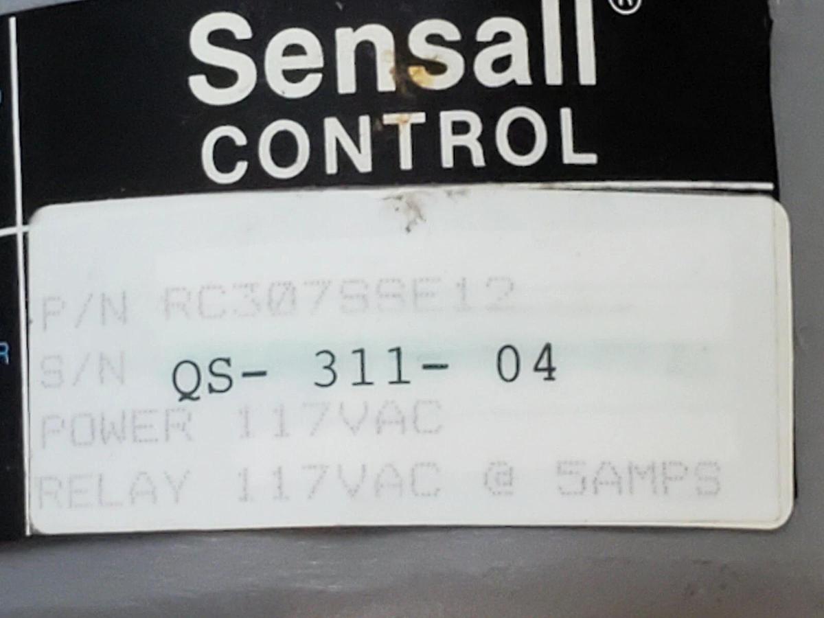 Used ROSEMOUNT / SENSALL CONTROLS RC307SSE12 LEVEL SWITCH 117VAC @ 5A