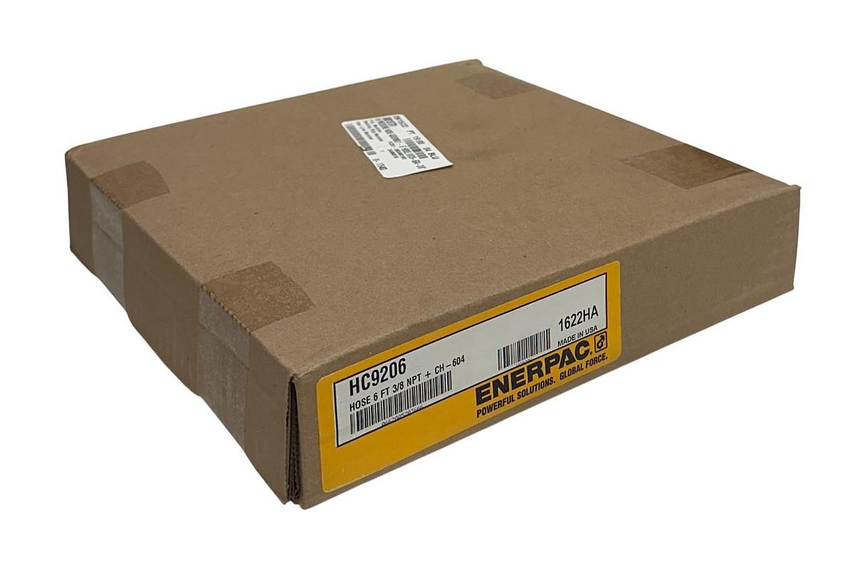 Used ENERPAC 80018781 / HC9206 OEM 6' HOSE W/ CH-604 3/8'' HI-PRESSURE ASSEMBLY NSFS