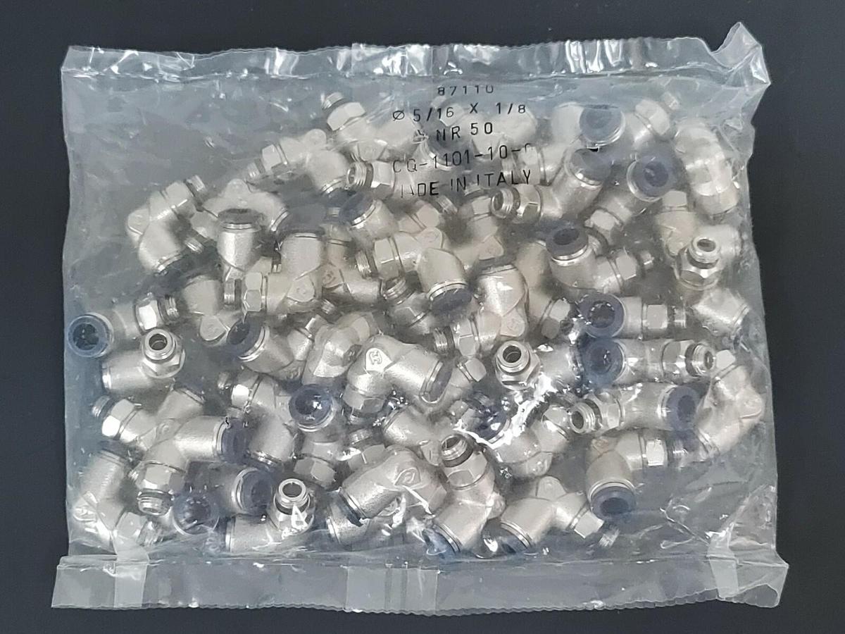 BOX OF 600 NEW ALPHA TECHNOLOGIES 87110 90DEG. ELBOWS 05/16 X 1/8