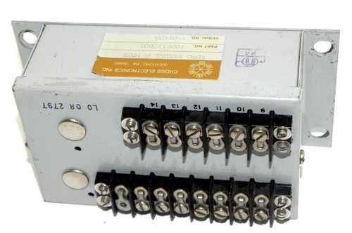 Used CROSS ELECTRONICS 100C118G01 AUTO MANUAL SWITCH