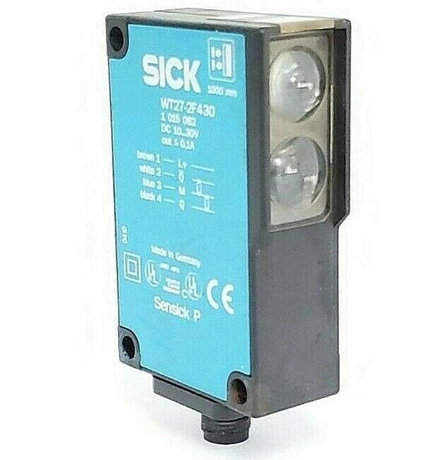 Used SICK WT27-2F430 PHOTOELECTRIC PROXIMITY SENSOR 1015082, DC...30V