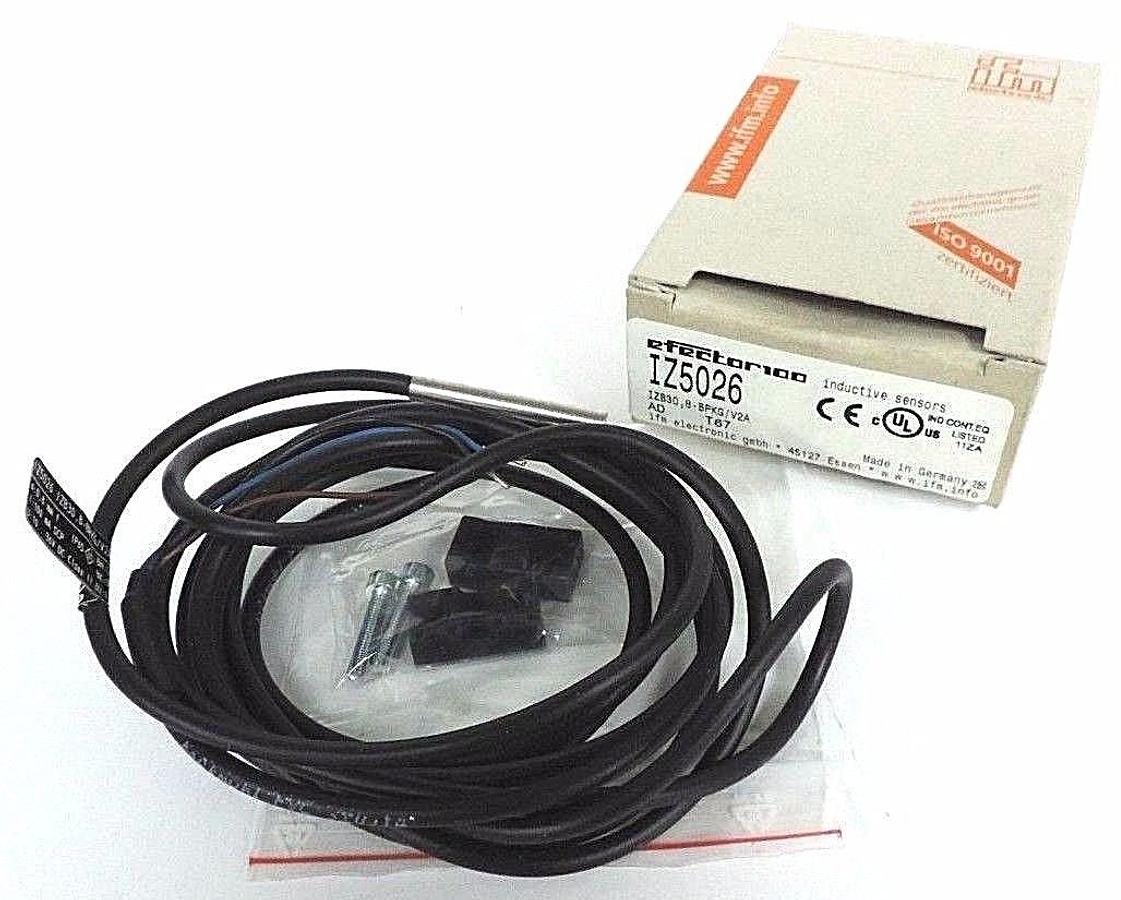 Used NIB EFECTOR 100, IFM IZ5026 PROXIMITY SENSOR IZB30, 8-BPKG/V2A S: 0.8MM