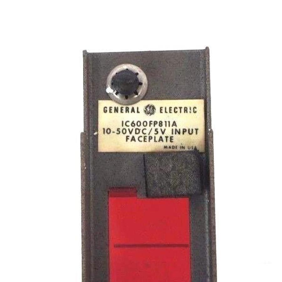 Used GE FANUC IC600BF811A HD INPUT MODULE 10-50VDC/5VDC W/ FACEPLATE, IC600FP811A