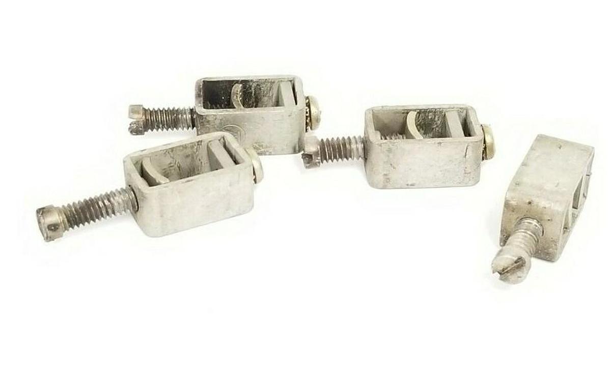 Used LOT OF 4 WESTINGHOUSE 14-1/0 CU-AL CIRCUIT BREAKER TERMINAL LUGS 14-I/O