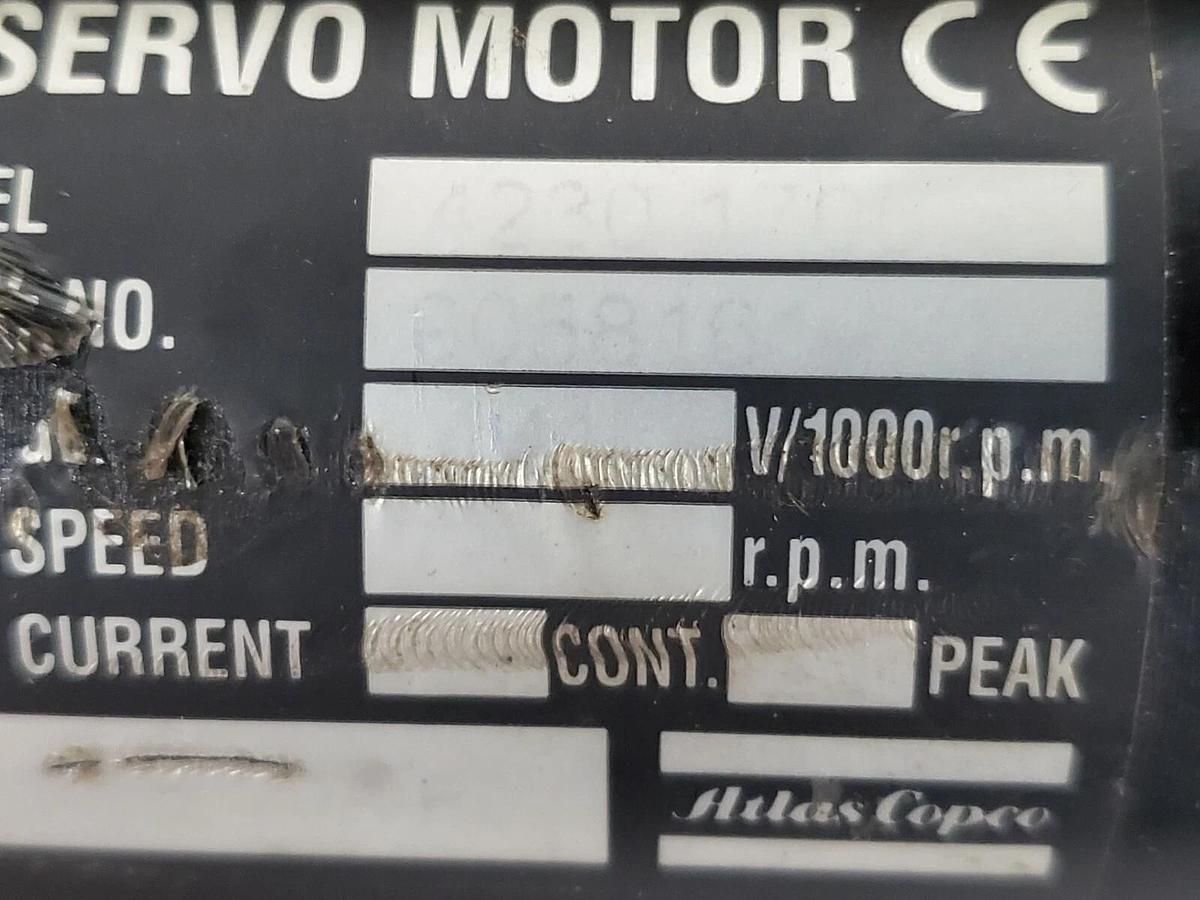 Used LOT OF 2 ATLAS-COPCO BSM 28120A-R2.5 NUTRUNNERS W/ QMR62-32-RT QMR6232TXD5H