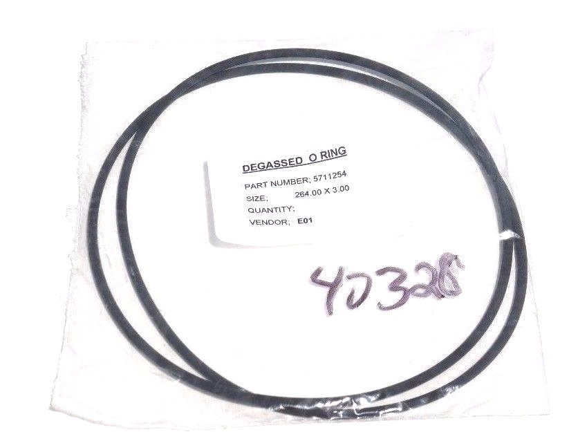 LOT OF 2 NEW WATERS 5711254 DEGASSED O RINGS 264 X 3 MM