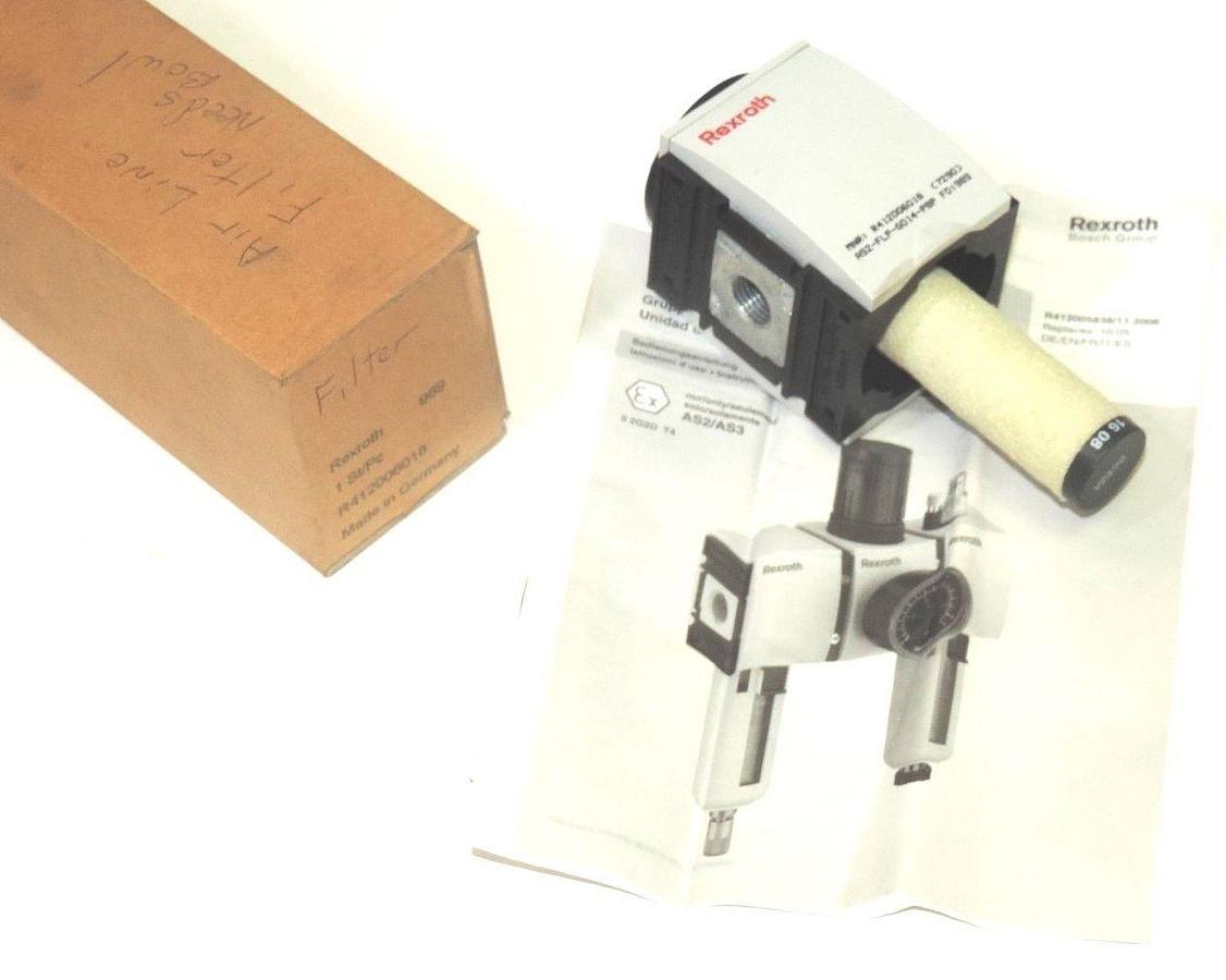 NIB REXROTH R412006018 AIR LINE FILTER UNIT FD: 989 , AS2-G014-PBP