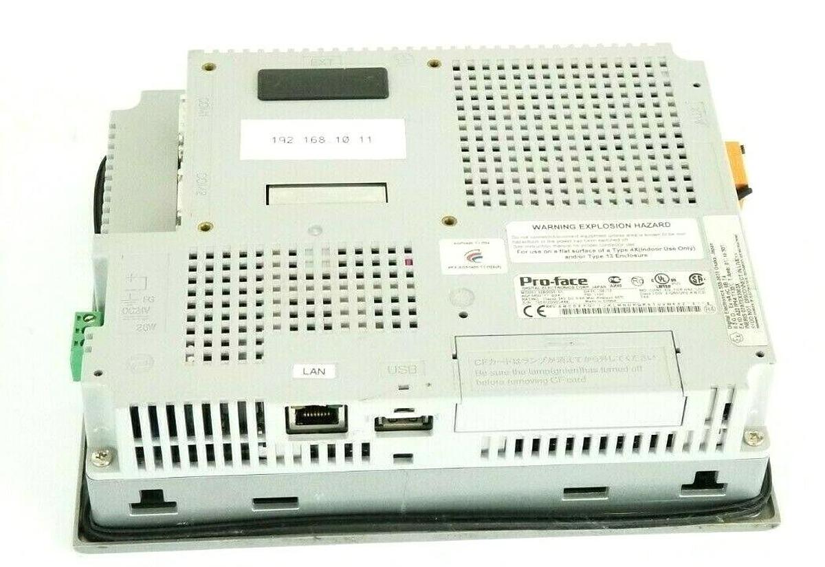 Used PRO-FACE AGP3400-T1-D24 / 3280035-01 TOUCH OPERATOR INTERFACE (HMI) 7.5'' 24VDC
