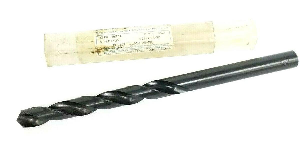 Used NEW GREENFIELD INDUSTRIES EDP# 49734 STYLE: 120 GP-TAPER BIT SIZE: 17/32