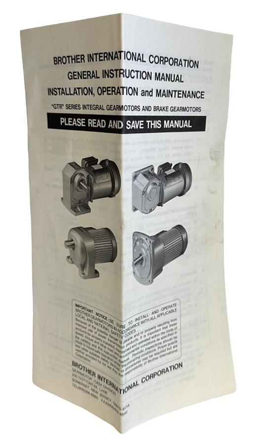 NEW BROTHER HLML060G1 / 564102 / 40007791 GTR GEARMOTOR SILVER 1/10HP 60:1 RATIO