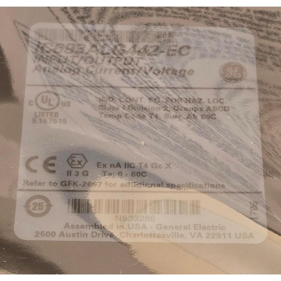 Used GE FANUC IC693ALG442-EC 90/30 ANALOG 4IN/2OUT CURR/VOLT MODULE IC693ALG442 NSMP