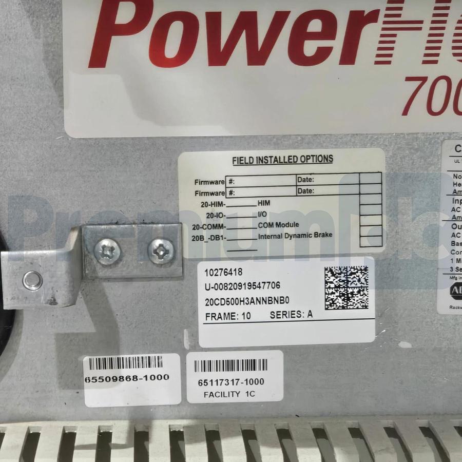 Used Allen-Bradley 20CD500H3ANNBNB0 /B PowerFlex 700H AC Drive 350/450HP 500A USPI