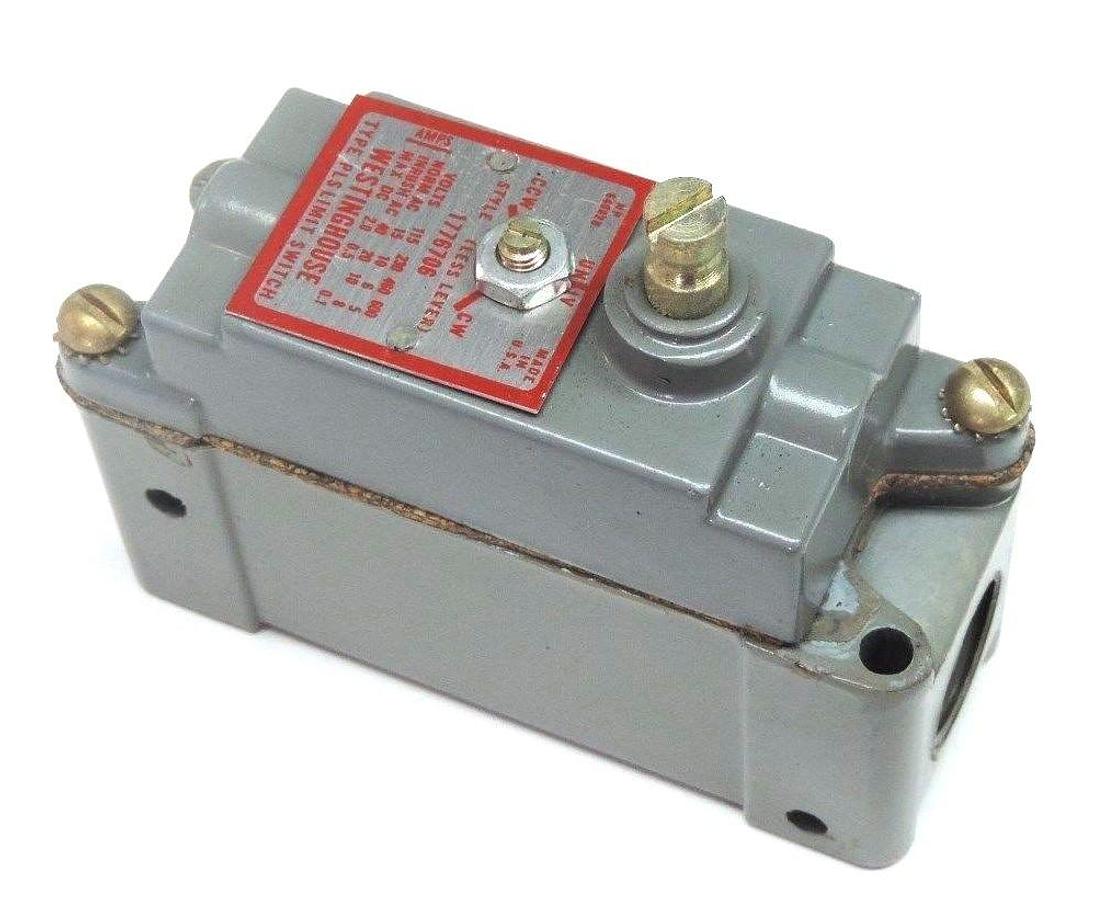 Used NIB WESTINGHOUSE 1776706 TYPE PLS LIMIT SWITCH W/O LEVER