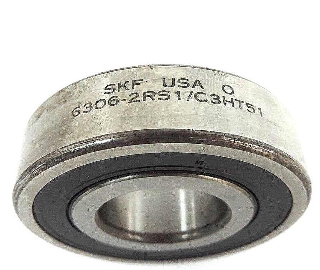 NIB SKF 6306-2RSJEM BEARING SINGLE ROW DUAL SEALED 30X72X19MM, 63062RSJEM